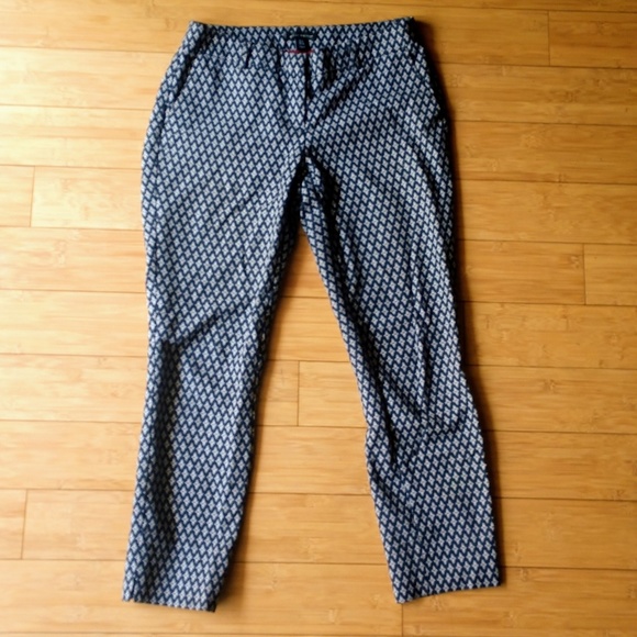 Ankle-length Patterned Slacks - Picture 1 of 3